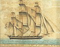 Brod "La Piccina Ester" s civilnim pomorskim barjakom