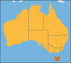 ავსტრალიის რუკაზე