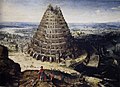 De toren van Babel, Lucas Van Valckenborch, 1594