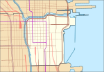 Lokalisierung von Chicago Loop in USA Chicago Loop