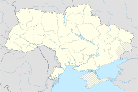 Slavjansk na mapi Ukraine