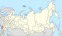Краснадарскі край на мапе