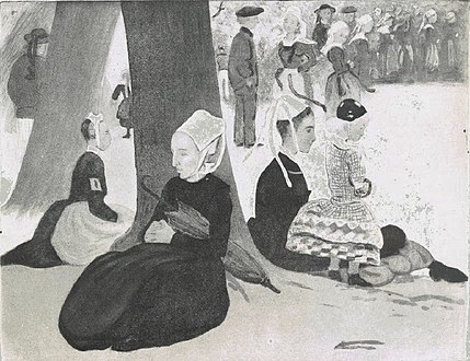 Femmes de Plougastel au pardon ("Plougastellenned er Pardon"), war-dro 1895