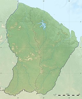 Voir sur la carte topographique de Guyane