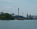 Paisaje industrial en Estados Unidos (Detroit).
