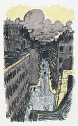 Rue vue d'en haut, de la serie Quelques aspects de la vie de Paris (1899), de Pierre Bonnard