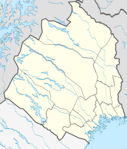 Location map of Norrbotten County in Sweden