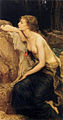 "Lamia" – На цій картині, Герберта Джеймса Дрейпера 1909 року, Ламія має людські ноги та зміїну шкіру навколо талії. На її правому передпліччі знаходиться невелика змія.