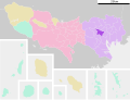 Розташування на карті префектури Токіо