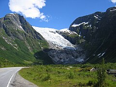 La Bøyabreen, una llengua glacial de Jostedalsbreen.