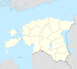 Rakvere na mapi Estonije