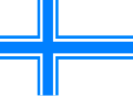 Proposition pour le drapeau de l'Islande, dessinée en 1914 par Magnus Thordarson