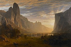 Looking Down Yosemite Valley, California, 1865, Birmingham Museum of Art, Birmingham AL