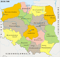 Integratie van de gebieden in de Woiwodschappen van Polen vanaf juni 1946