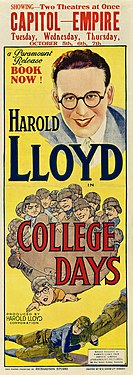پوستر فیلم هارولد لوید به دانشگاه می‌رود