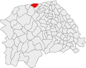 Poziția în cadrul județului Suceava
