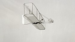 Wright Glider im Flug, Kitty Hawk 10. Oktober 1902