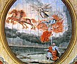 Deckengemälde „Himmelfahrt des Elia“ von 1701 in der Stadtkirche Trebsen