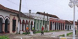 Staden Tlacotalpan, delstaten Veracruz.