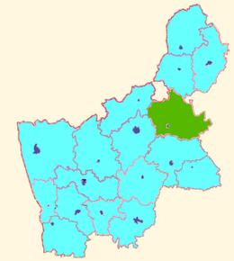 Distretto di Iŭe – Localizzazione