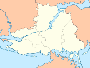 Ювілейне. Карта розташування: Херсонська область