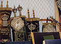 Cuatro rollos de Torá pertenecientes a la Sinagoga Saint-Avold, Francia.