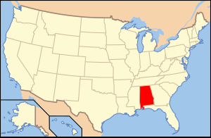 Алабама картыште