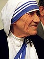 Mère Teresa, religieuse catholique et philanthrope.
