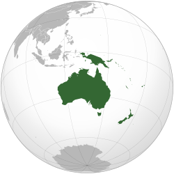 Oceania - Localizzazione
