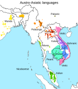 Distribution of Austroasiatic languages