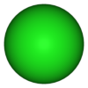 3D model of the chloride anion