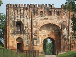 The historical entry gate to Gaur