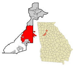 Localizare în toate cele 5 comitate Fulton, DeKalb, Cobb, Clayton și Gwinnett și în statul Georgia