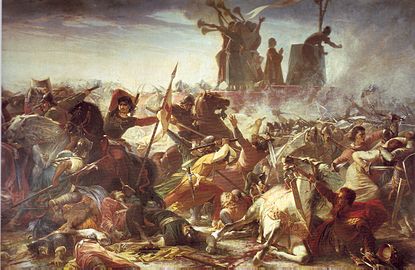"Битва при Леньяно" Амоса Кассіолі (1860-1870, Галерея сучасного мистецтва, Палаццо Пітті, Флоренція)