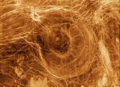 Ein spinnenartiger Vulkan auf der Oberfläche der Venus