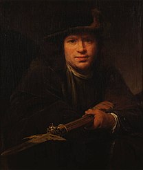 Портрет людини з алебардою