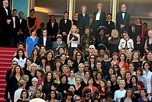 La montée des marches exclusivement féminine du Festival de Cannes 2018