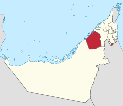 Emirat Dubai na karti Ujedinjenih Arapskih Emirata
