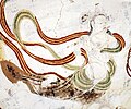 Bức vẽ phi thiên thổi sáo, hang Du Lâm gần Đôn Hoàng, Trung Quốc
