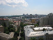 Панорама із дзвіниці в бік Майдану Незалежності