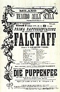 A Falstaff korabeli posztere