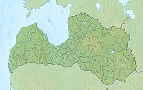 Stara Riga na zemljovidu Latvije