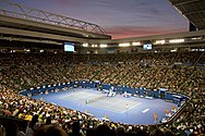 Az Australian Open teniszpályája
