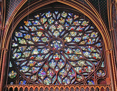 The Rayonnant rose window of Sainte-Chapelle (1241–48)