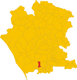 Lokasi Villanova del Battista di Provinsi Avellino