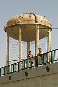 Un château d'eau en Irak.