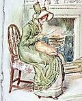 Anne Elliot vue par C. E. Brock (1909).