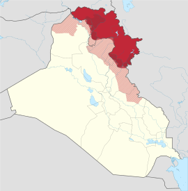 Розташування Іракського Курдистану