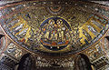 งานโมเสก "สวมมงกุฏพระแม่มารี" มหาวิหารซานตามาเรียมายอเร, โรม (ค.ศ. 1295)