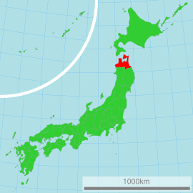 ओमोरी प्रांतचे जपान देशाच्या नकाशातील स्थान
